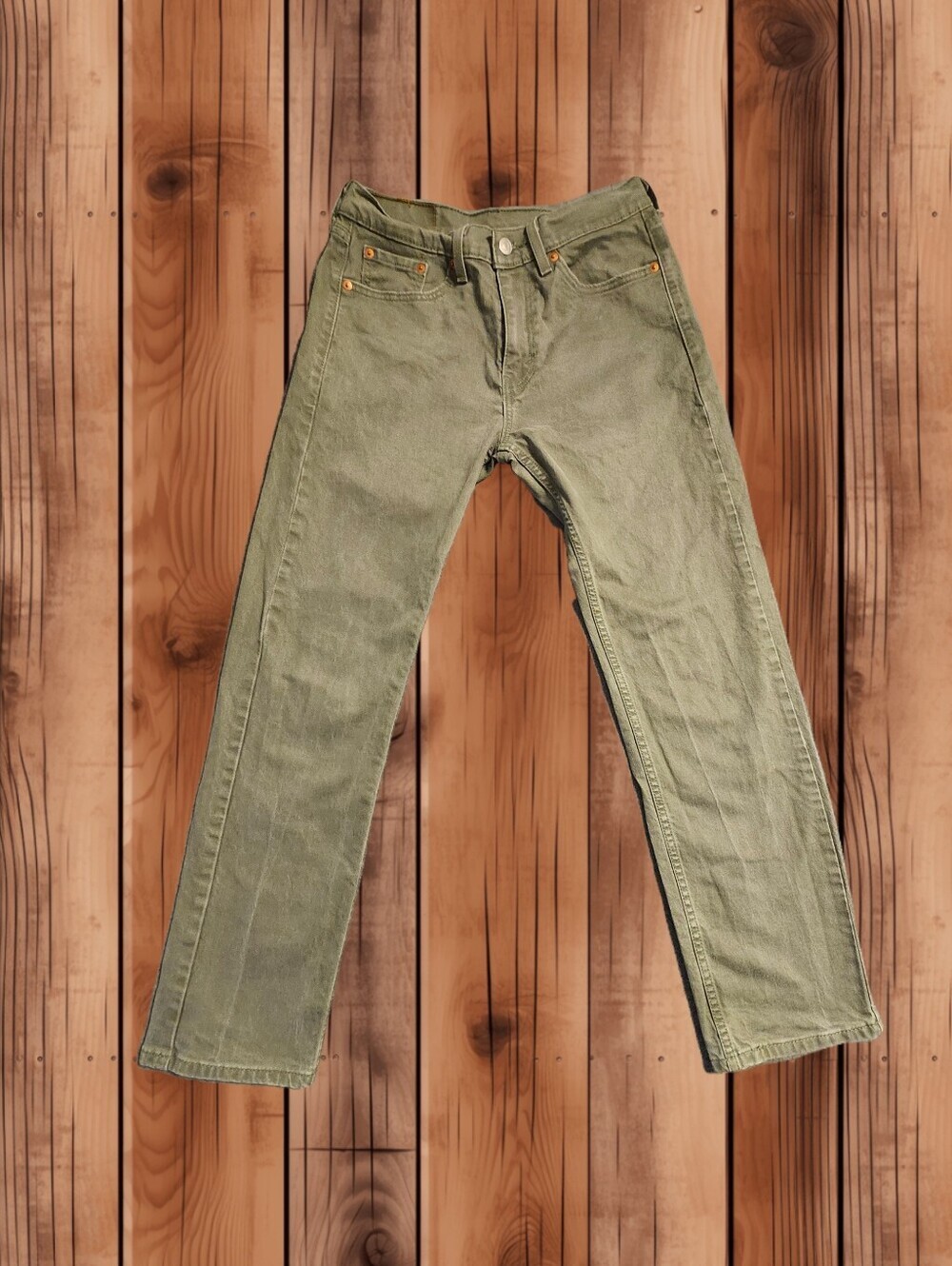 ​🌿 Levi’s 505 Regular Fit Jeans - Olive / Army Green (30x30)